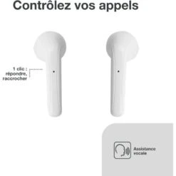 ESSENTIEL B Ecouteurs EBTWS00 Blanc -Casques Et Haut-Parleurs B2CD 1006
