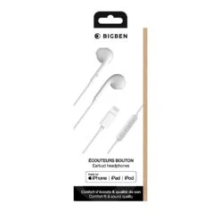 BIGBEN Écouteurs Lightning - Blanc -Casques Et Haut-Parleurs B2CD 1135