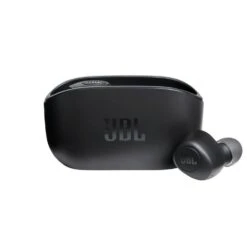 JBL Ecouteurs Bluetooth Vibe 100 -Noir - Son JBL Deep Bass - Confort Absolu - Contrôles Sur Oreillettes - Autonomie 20h