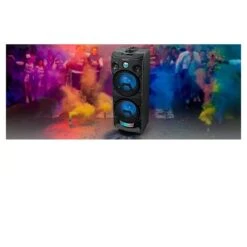 MUSE Enceinte 3-1935 DJ - Noir - Bluetooth 4.2 - Coffrage En Bois - Micro & Télécommande Inclus -Casques Et Haut-Parleurs B2CD 1727