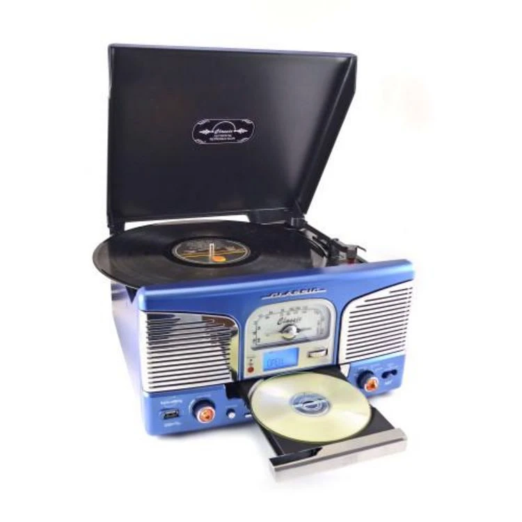 Inovalley Chaîne Hifi Rétro Platine Vinyle Multifonction UK 4 Inovalley Chaîne Hifi Rétro Platine Vinyle Multifonction UK – Image 2