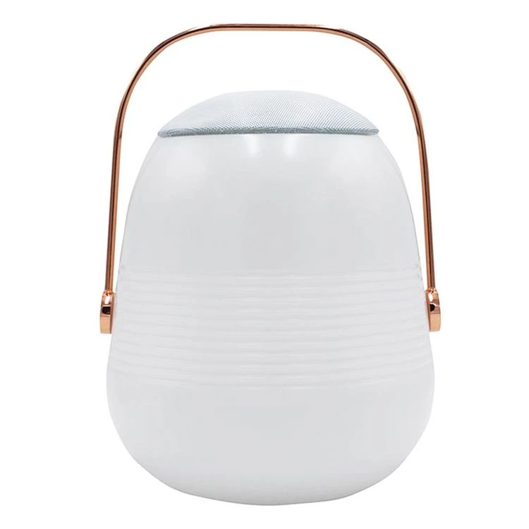 Lumisky Lampe Enceinte Bluetooth BOB STATION Blanc Cuivre 10W 3 Lumisky Lampe Enceinte Bluetooth BOB STATION Blanc Cuivre 10W
