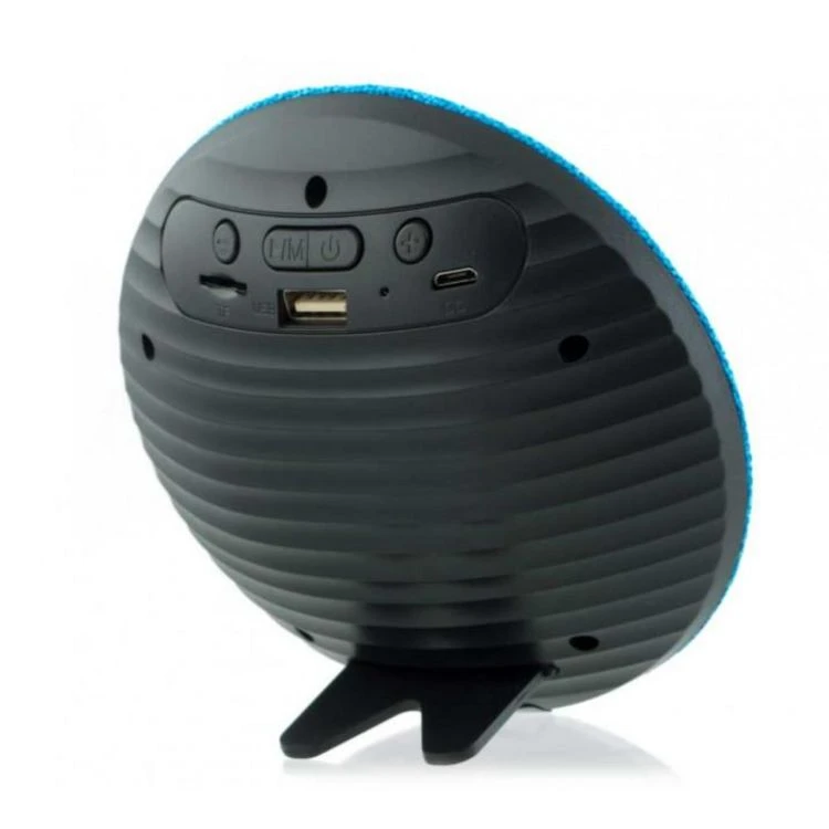 Amahousse Enceinte Bluetooth Design Ronde Façade En Tissu Bleu 3W 4 Amahousse Enceinte Bluetooth Design Ronde Façade En Tissu Bleu 3W – Image 2