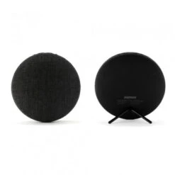 Amahousse Enceinte Design En Tissu Noire Puissante Et Bluetooth