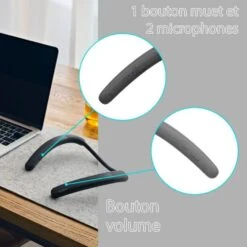 SONY Casque Micro SRS NB10 Tour De Cou Bluetooth Noir -Casques Et Haut-Parleurs B2CD 63