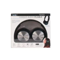 Paris Prix Casque Audio Bluetooth Pliable 16cm Noir -Casques Et Haut-Parleurs B2CD 776