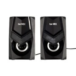 Paris Prix Lot De 2 Enceintes à Led Gamer 12cm Noir -Casques Et Haut-Parleurs B2CD 80
