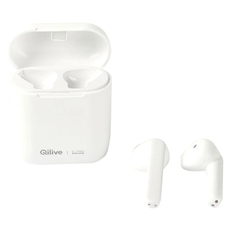 QILIVE Écouteurs Sans Fil Bluetooth Avec étui De Charge - Blanc - Q1960 5 QILIVE Écouteurs Sans Fil Bluetooth Avec étui De Charge - Blanc - Q1960 – Image 3